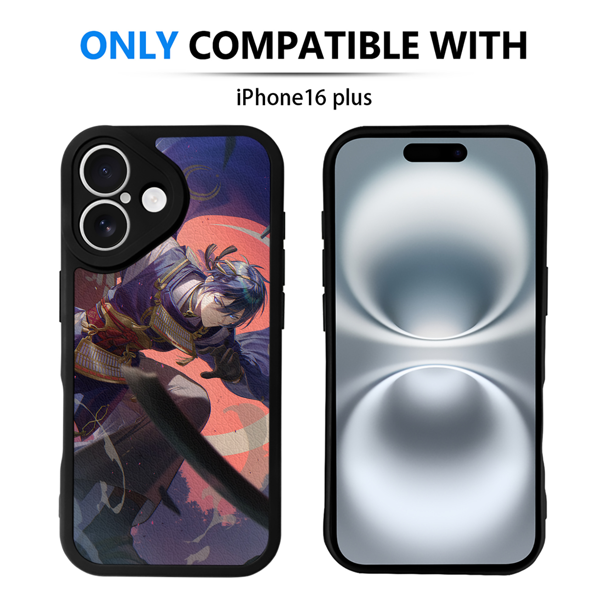 （画像用） 刀剣乱舞 Touken Ranbu 【iPhone 16シリーズ対応】シリコンスマホケース（レザー調） 材質：シリコン